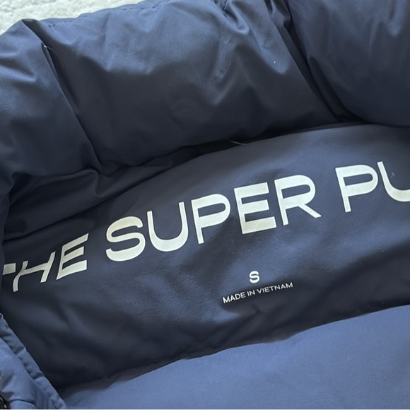 Aritzia Dark Blue Puffer Jacket - Picture 2 of 3